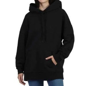 NWT LazyPants Ladies' Velour Fleece Hoodie -- Black